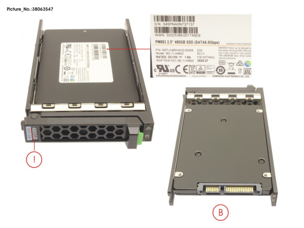 SSD SATA 6G RI 480GB IN SFF SLIM