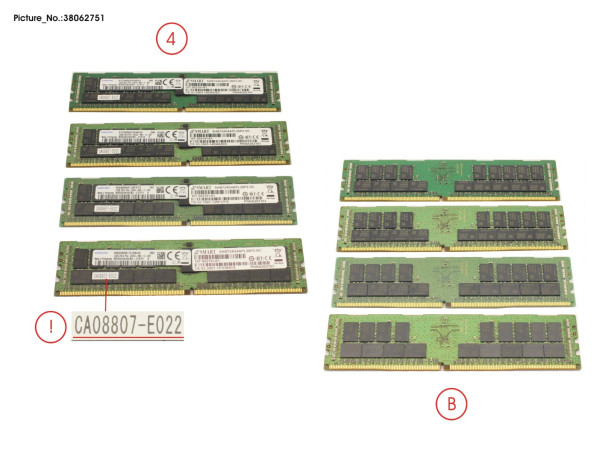 DIMM-Kit 128GB (4*32GB)