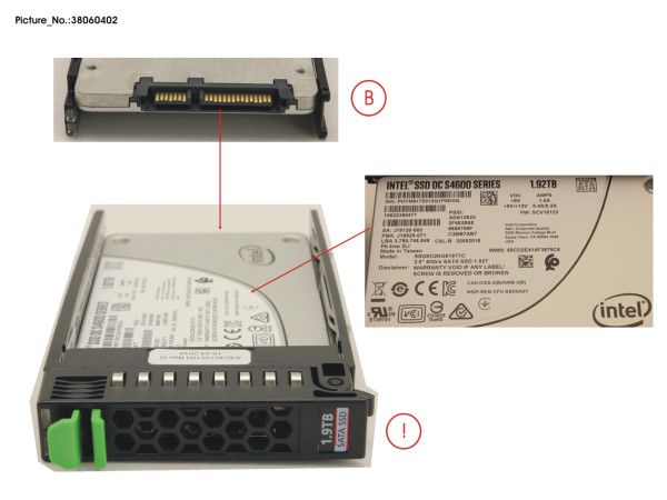 SSD SATA6G 1.92TB MIX-USE 2.5' HP S4600