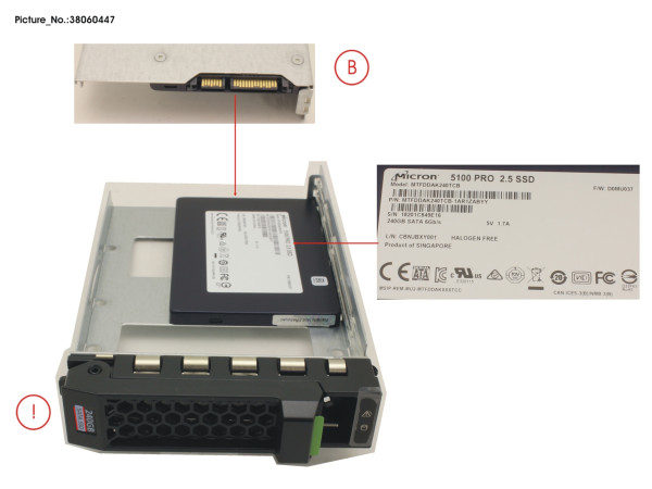 SSD SATA 6G 240GB READ-INT. 3.5' H-P EP
