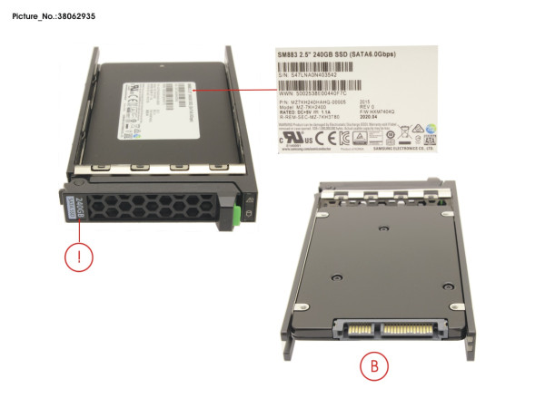 SSD SATA 6G 240GB MIXED-USE 2.5' H-P EP