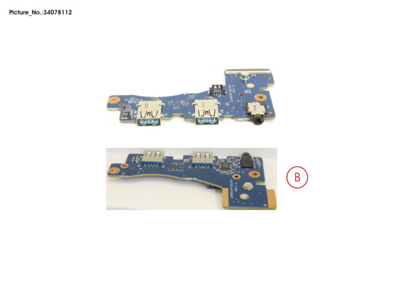 SUB BOARD, USB/AUDIO