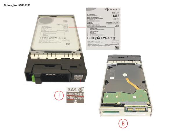 DX NLSAS HD DRIVE 3.5 14TB 7.2K