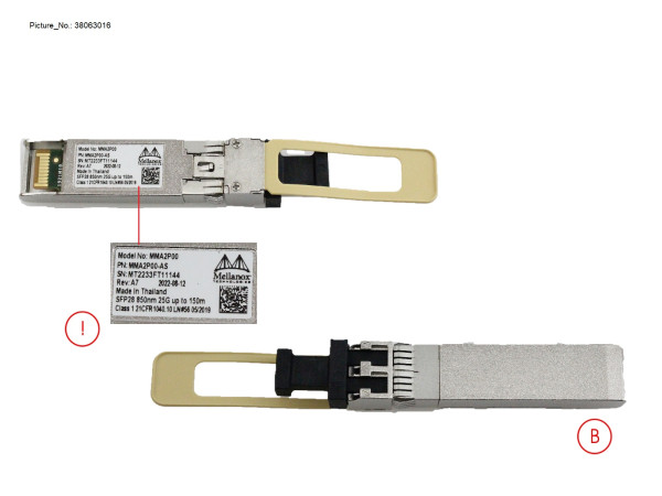 SFP28 TRANSCEIVER 25G SR LC 850NM