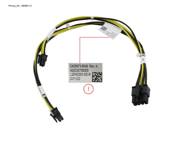 POWER CABLE 2X4=>2X2(PITCH=3.0)(MB TO RH