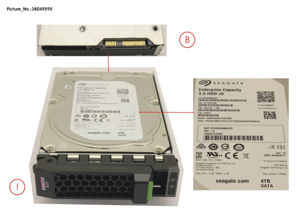 HD SATA 6G 4TB 7.2K HOT PL 3.5' BC