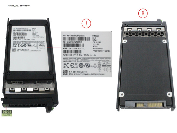 SSD SAS 24G RI 960GB SED IN SFF SLIM