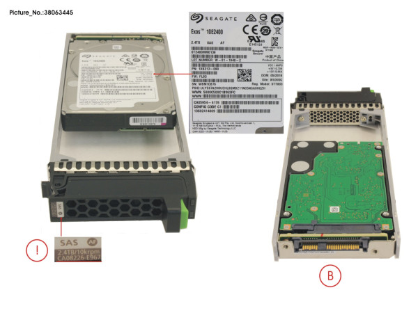 DX S3/S4 SED DRIVE 2.5" 2.4TB 10K