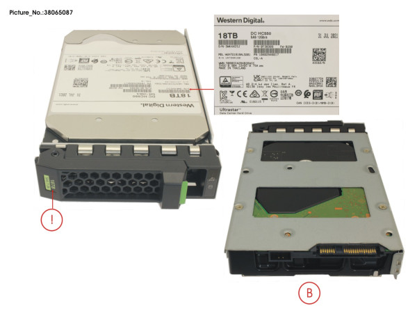 HD SED SAS 12G 18TB 7K2 512E LFF BC