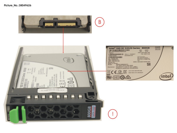 SSD SATA 6G 800GB READ-INT. 2.5' H-P EP