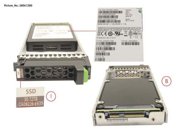 DX S3/S4 SSD SAS 2.5' 30.72TB 12G