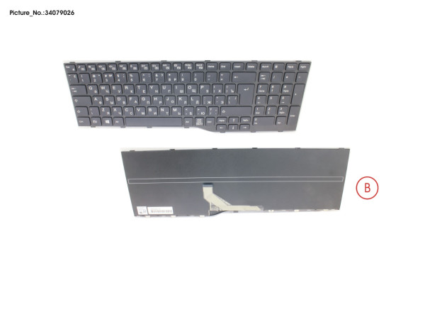 KEYBOARD BLACK RUSSIA/US WIN10