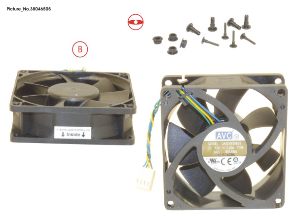 SERVICE FAN KIT CELSIUS J550