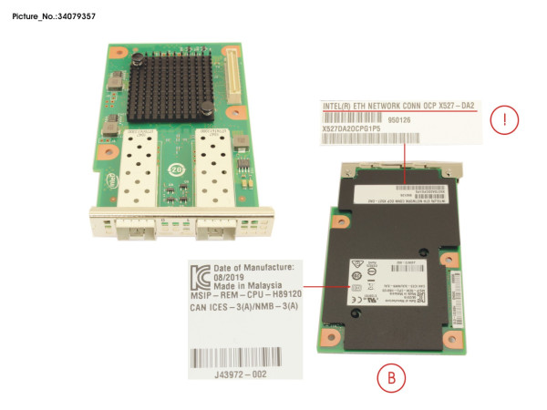 OCP X527-DA2 2X10GB SFP