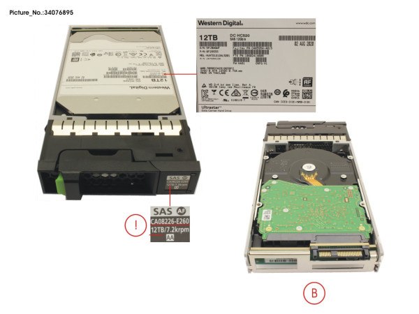 DX S3/S4 SED NLSAS 12TB 7.2 3.5" X1