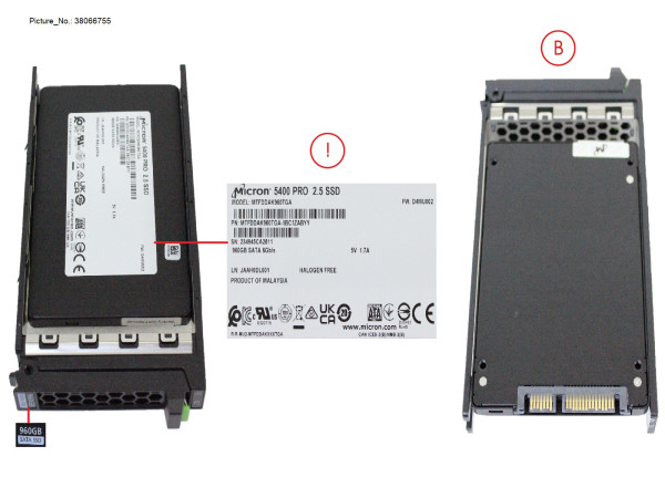 SSD SATA 6G RI 960GB IN SFF SLIM