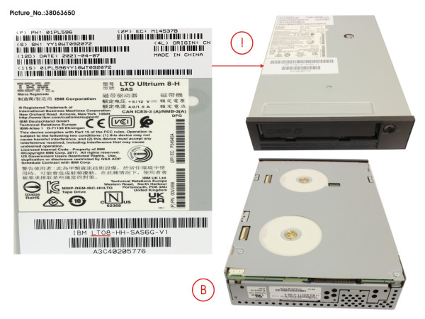 LTO8 12.0TB 300MB/S SAS 6GB