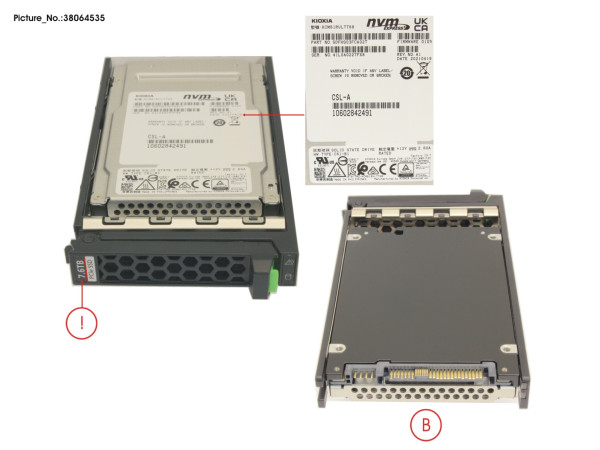 SSD PCIE4 SFF RI 7.68TB