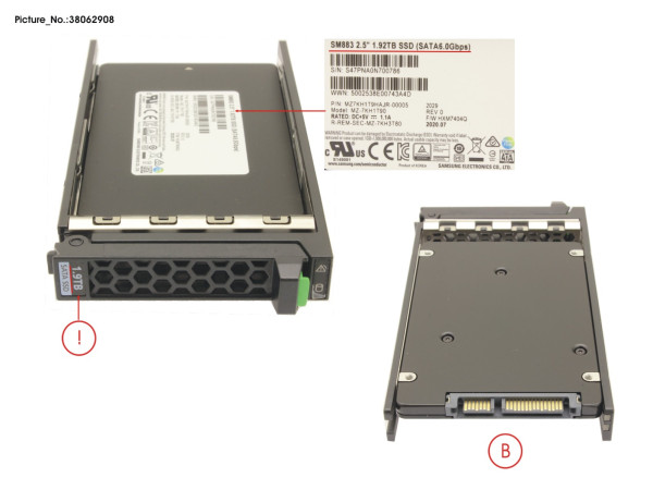 SSD SATA 6G 1.92TB MIXED-USE 2.5' H-P EP