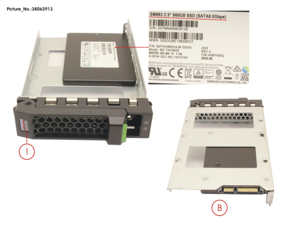 SSD SATA 6G 960GB MIXED-USE 3.5' H-P EP