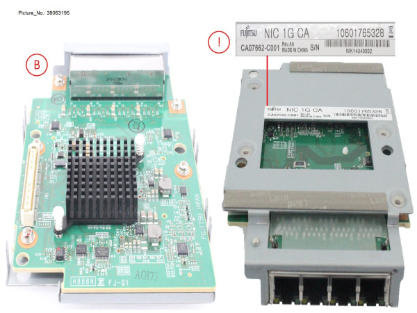 DX ENTRY CA NIC-4P-1G