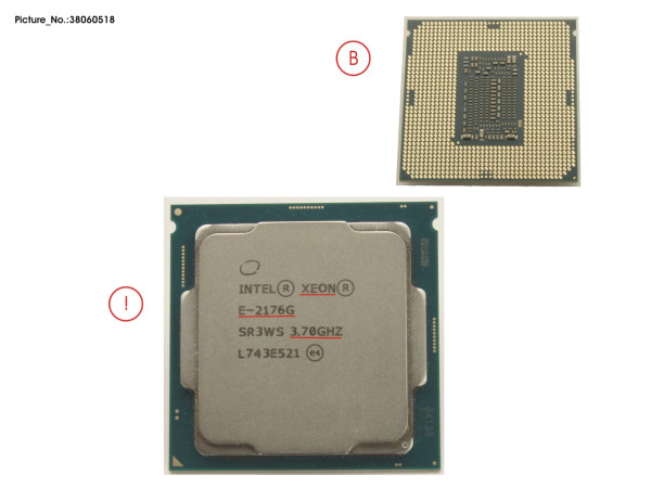 CPU XEON E-2176G 3.7GHZ 80W