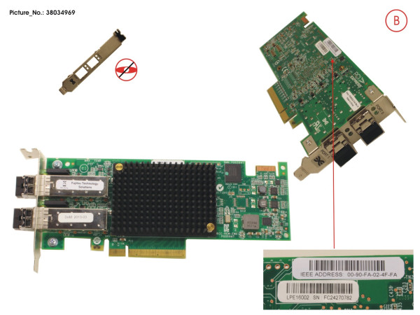 16GB FC HBA LPE16002 DUAL PORT