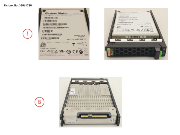 SSD SAS 12G 3.2TB MIXED-USE 2.5' H-P EP