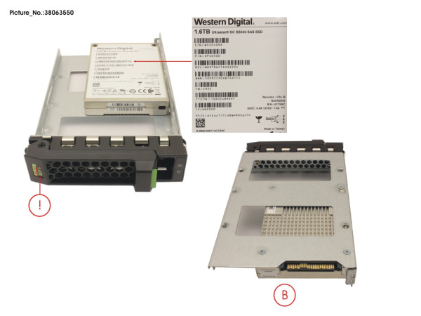 SSD SAS 12G 1600GB MU SFF IN LFF NEXPDES