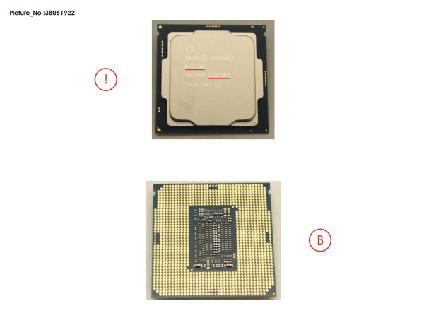 CPU XEON E-2136 3.3GHZ 80W