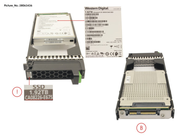 DX S3/S4 SED SSD 2.5" 1.92TB DWPD1 12G