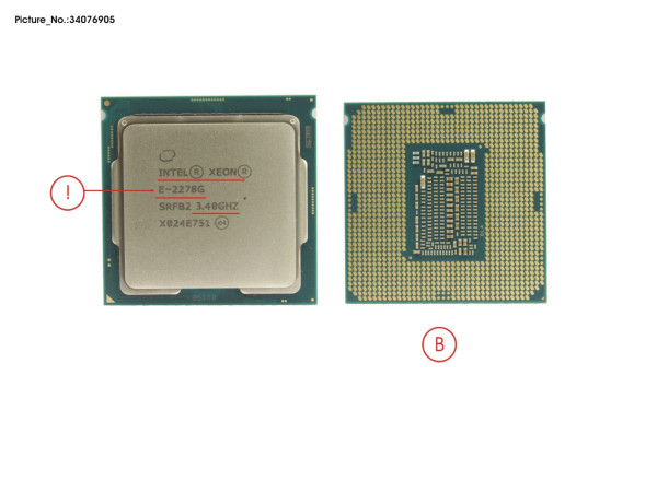 CPU XEON E-2278G 3,4GHZ 80W