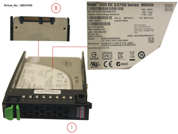 SSD SATA 6G 800GB MAIN 2.5' H-P EP