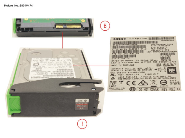 DX S4 HDDE HD DRIVE 6TB 7.2K