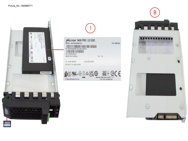 SSD SATA 6G RI 480GB IN LFF SLIM