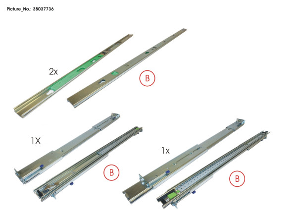 DX S3 HD-DE/JX60 RAIL KIT