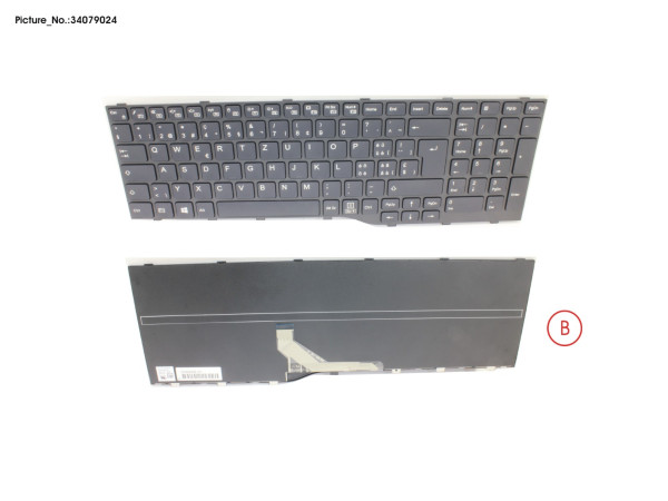 KEYBOARD BLACK SWISS WIN10