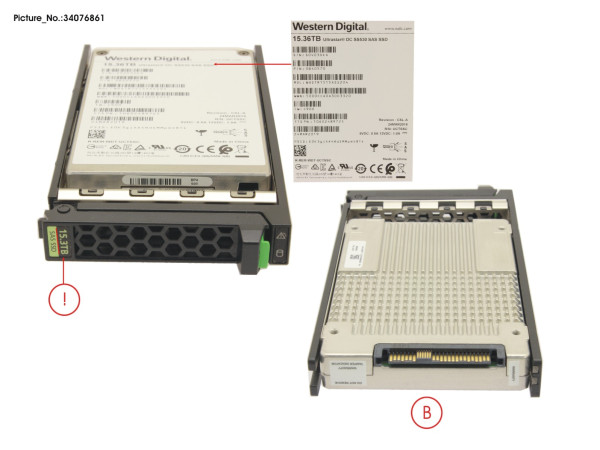 SSD SAS 12G 15.36TB READ-INT. 2.5" HP EP