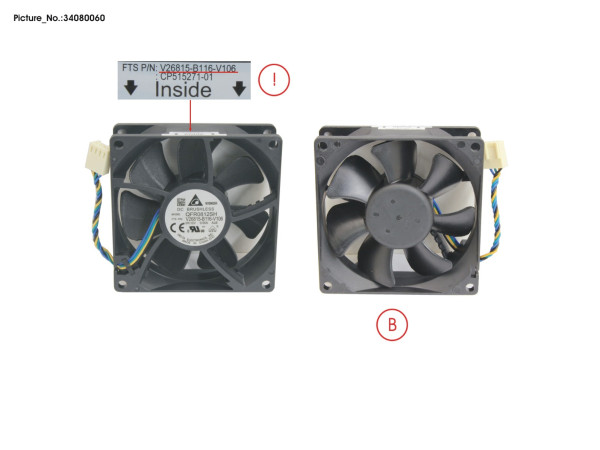 FAN 80X80X25 (DELTA)