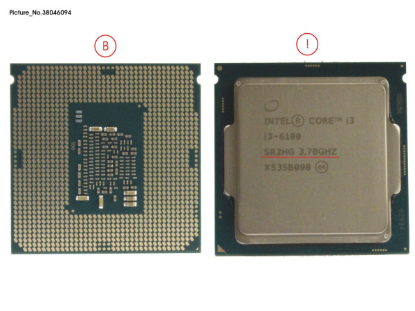 CPU CORE I3-6100 3.7GHZ 65W