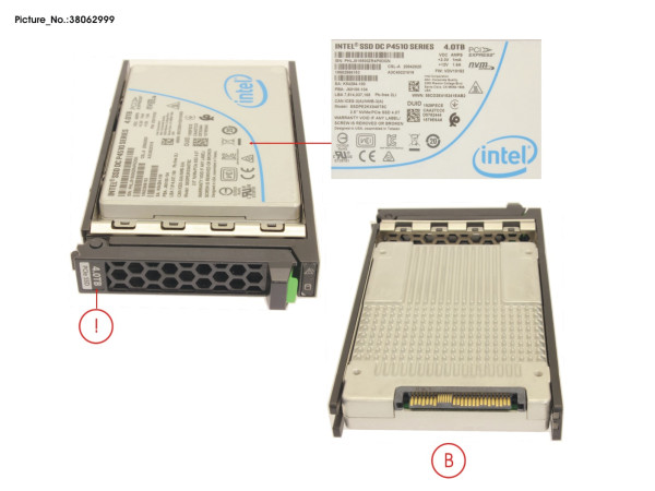 SSD PCIE3 4TB READ-INT. 2.5' H-P EP