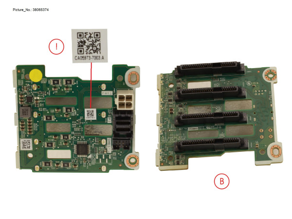 4X2.5 SAS/ SATA HDD BP