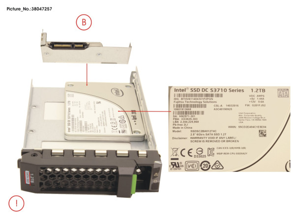 SSD SATA 6G 1.2TB WRITE-INT. 3.5' H-P EP