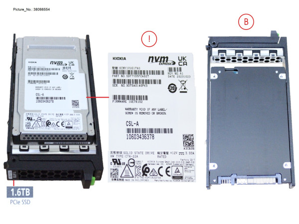 SSD PCIE5 SFF MU 1.6TB