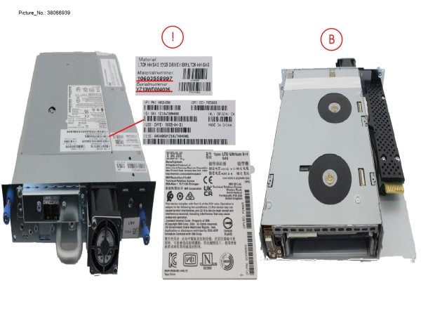 LTO-9 HH SAS 12GB TAPE DRIVE