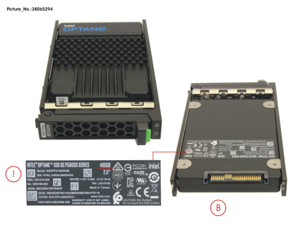 SSD PCIE4 SFF WI 400GB