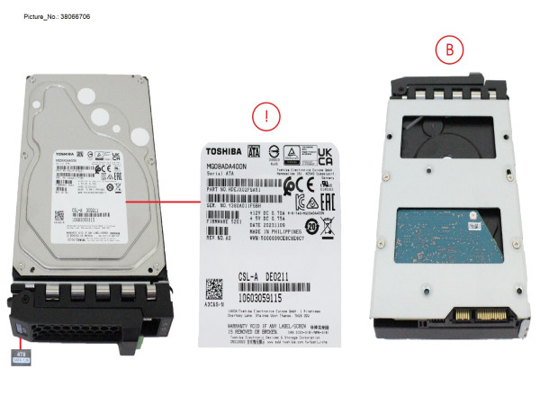 HD BC-SATA 6G 4TB 7K2 512N HOT PL LFF