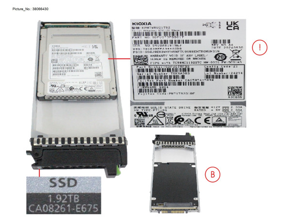 DX/AF FIPS SSD SAS 2.5" 1.92TB 12G