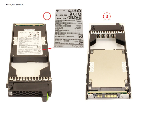 DX/AF FIPS SSD SAS 2.5" 7.68TB 12G