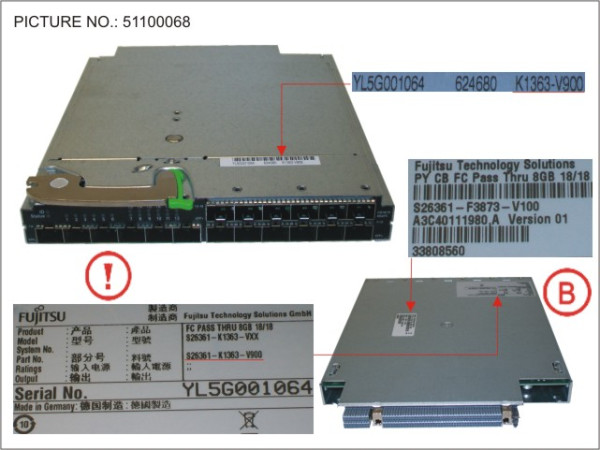 PY CB FC PASS THRU 8G 18/18